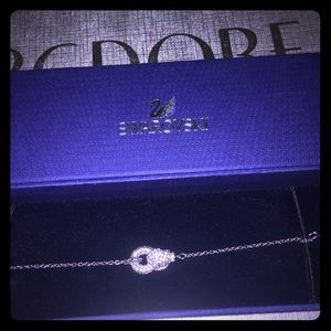 Authentic Swarovski Crystal Knot bracelet.